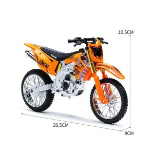 Метален кросов мотор, 1:10, Off-Road, Оранжев, Детайлен модел