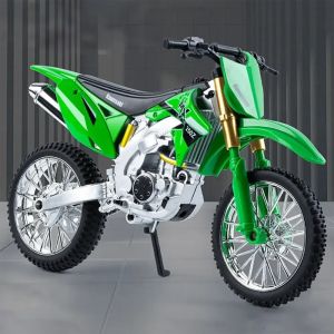 Метален кросов мотор, Kawasaki стил, 1:10, Off-Road, Зелен, Детайлен модел