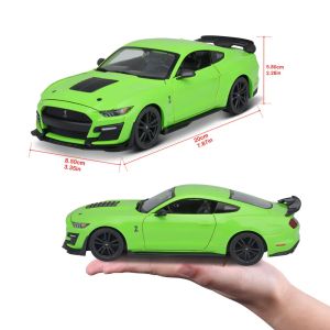 Метална кола Ford Mustang Shelby GT500 2020, зелен, Maisto Special Edition, 1:24