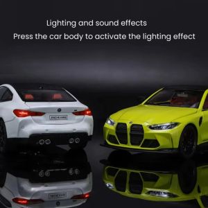 Метална кола BMW M4 Coupe, Бял, 1:24, Без опаковка