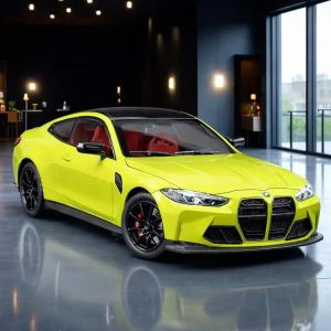 Метална кола BMW M4 Coupe, Неоново зелен, 1:24, Без опаковка