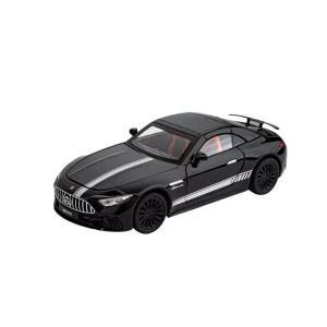 Метален автомобил Mercedes-AMG Cabriolet, Die-Cast модел, 1:24, Черен, Без опаковка