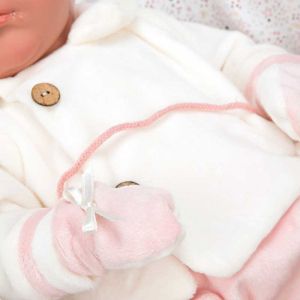 Кукла-бебе Макарена със затворени очи и аксесоари - 45 см