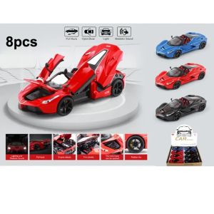 Метален автомобил Ferrari LaFerrari Aperta, Die-Cast модел, 1:22, Черен, Без опаковка