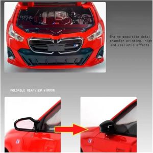 Метална кола BMW i5 M60 1:24, червена