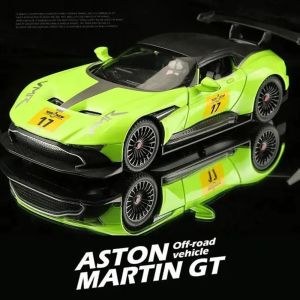 Метална кола Aston Martin Valkyrie AMR Pro 1:22, зелена