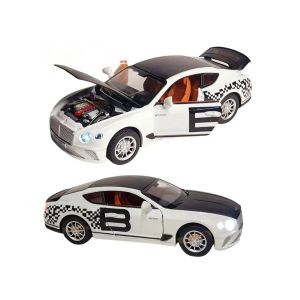 Метална кола Bentley Continental GT 1:22, бяла