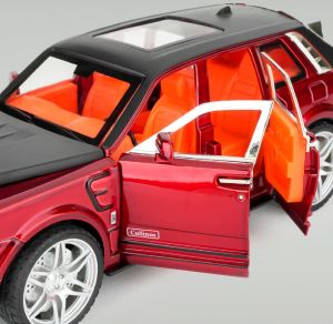Метална кола Rolls-Royce Cullinan 1:24, Червен, Без опаковка