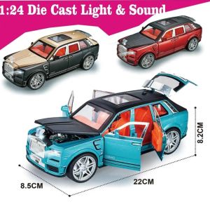Метална кола Rolls-Royce Cullinan 1:24, Жълт