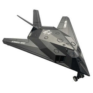 Метален самолет F-117 Nighthawk, Черен, Без опаковка