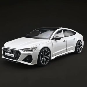 Метален автомобил Audi RS7 Sportback с дистанционно, 1:18, бял