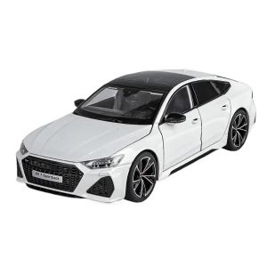 Метален автомобил Audi RS7 Sportback с дистанционно, 1:18, бял