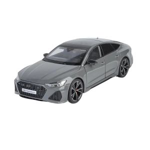 Метален автомобил Audi RS7 Sportback с ключ-дистанционно за светлини и звук, 1:18, Сив
