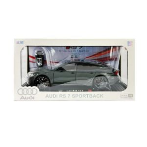 Метален автомобил Audi RS7 Sportback с ключ-дистанционно за светлини и звук, 1:18, Сив