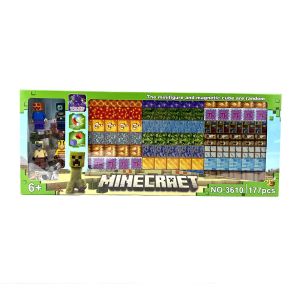 Minecraft комплект с магнитни кубчета и фигурки – 177 части