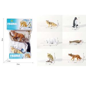 Комплект фигурки полярни животни FAUNA – 6 броя