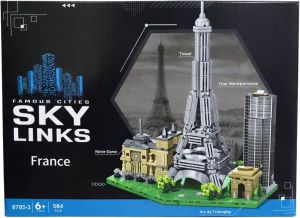 Конструктор Парижка кула и забележителности, 584 части
