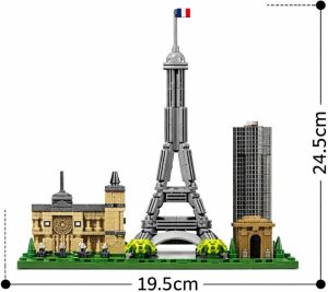 Конструктор Парижка кула и забележителности, 584 части