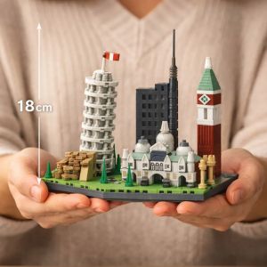 Конструктор Италия с Наклонената кула в Пиза, 568 части