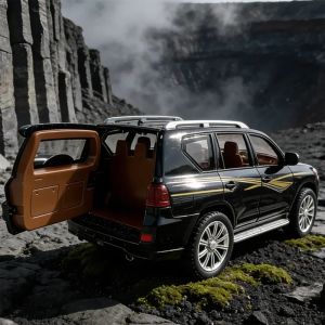Метален джип Toyota Land Cruiser, 1:24, Черен, Без опаковка