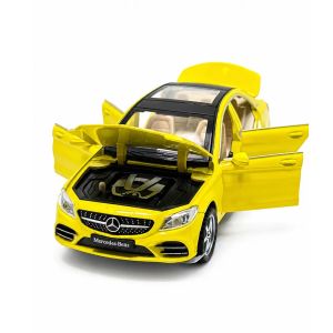 Метален автомобил Mercedes-Benz C-Class, 1:32, Жълт, Без опаковка
