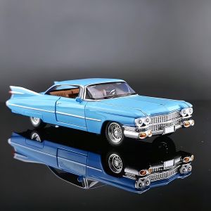 Метален автомобил Cadillac Eldorado 1959, 1:24, Син, Без индивидуална опаковка