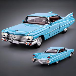 Метален автомобил Cadillac Eldorado 1959, 1:24, Син, Без индивидуална опаковка