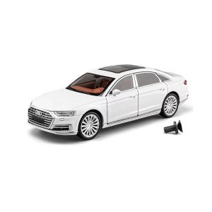 Колекционерски метален модел Audi A8L Luxury Edition, 1:24, Бял, Без индивидуална опаковка