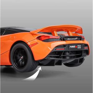 Метален автомобил McLaren 720S, 1:24, Звук и светлини, Оранжев, Без индивидуална опаковка