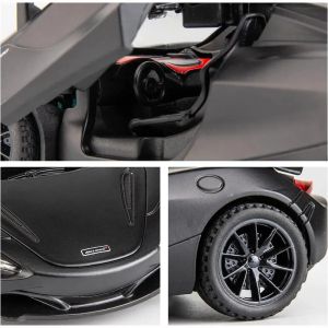 Метален автомобил McLaren 720S, 1:24, Звук и светлини, Сив, Без индивидуална опаковка