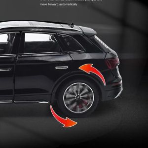 Метален автомобил Audi Q5, 1:24, Звук и светлини, Черен, Без индивидуална опаковка