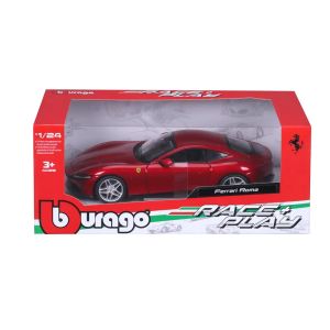 Метален автомобил Bburago Ferrari Roma 1:24, червен