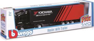 Метален камион Bburago Mercedes-Benz Actros Yokohama Motorsports, 1:43