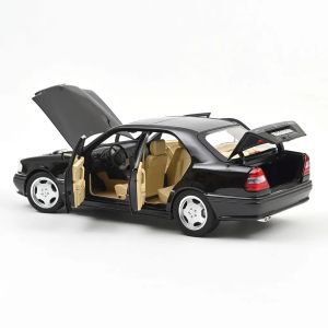 Метална кола Mercedes-Benz C36 AMG Norev 1:18, Obsidian Black Metallic, 1993