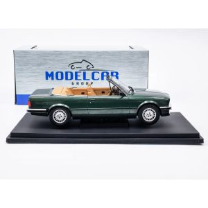 Метална кола BMW E36 Alpina B3 3.2 Cabriolet, 1995, 1:18, зелена, Model Car Group