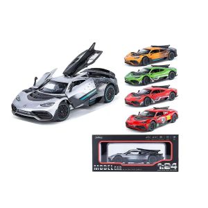 Метална кола Mercedes-AMG ONE, 1:24, оранжева