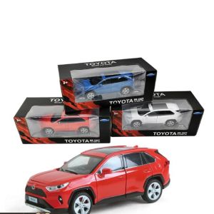 Метална кола Toyota RAV4, 1:24, синя