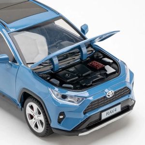 Метална кола Toyota RAV4, 1:24, синя