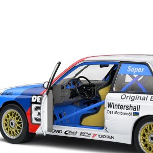 Метална кола BMW M3 E30 Warsteiner, 1:24, бяла