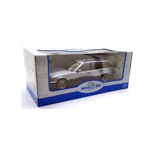 Метална кола BMW 3 Series E36 Touring 1995 1:18 Сребриста – Model Car Group