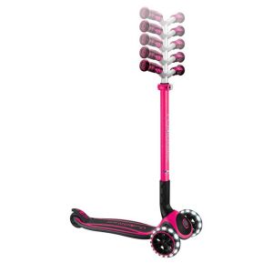 Сгъваема тротинетка за деца над 4 години GLOBBER ACE LIGHTS, розова
