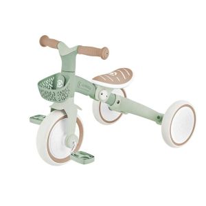 Триколка с родителски контрол 3 в 1 GLOBBER LEARNING TRIKE PLUS ECOLOGIC, мента