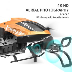 Сгъваем дрон с ULTRA HD 4K камера, светлинни ефекти и WiFi управление, оранжев цвят
