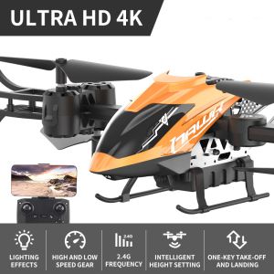 Сгъваем дрон с ULTRA HD 4K камера, светлинни ефекти и WiFi управление, оранжев цвят