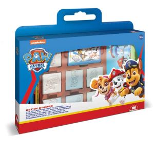 Комплект за творчество Paw Patrol  със 7 печата, 3 флумастера и бележник за рисунки