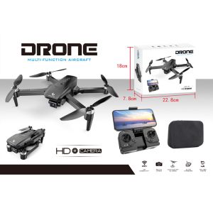 Сгъваем дрон с 720P HD камера, WiFi управление, черен