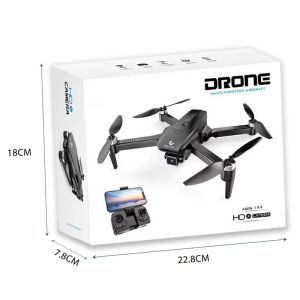 Сгъваем дрон с 720P HD камера, WiFi управление, черен