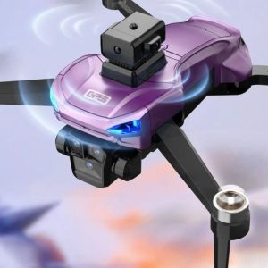 Сгъваем дрон с камера и сензори за препятствия, лилав цвят