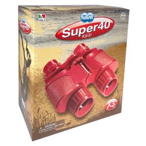 Детски бинокъл с калъф NAVIR Super 40, червен