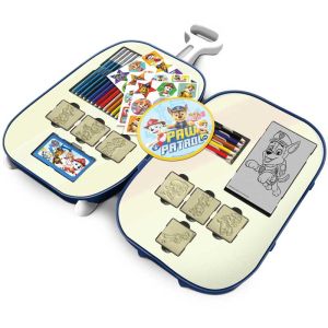Детски комплект за рисуване Paw Patrol в куфарче на колелца с аксесоари 